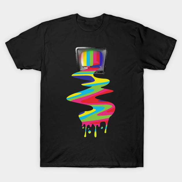 Video Killed The TV Star - Glitch Art T-Shirt by Lumos19Studio